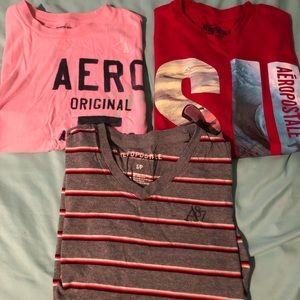 Aeropostale and Hollister shirts